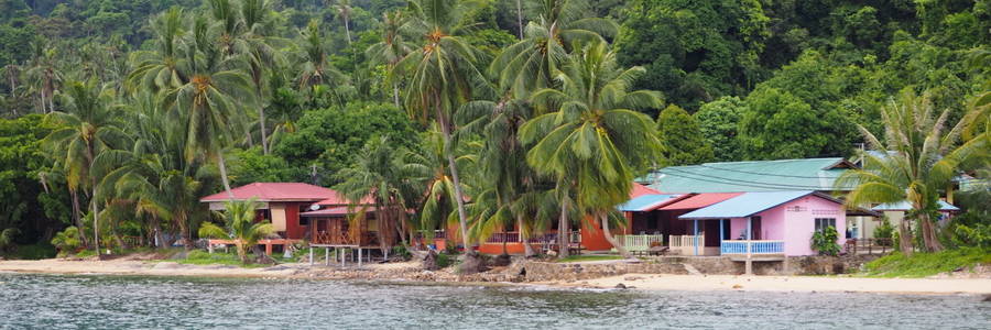 Een stukje kustlijn van Tioman