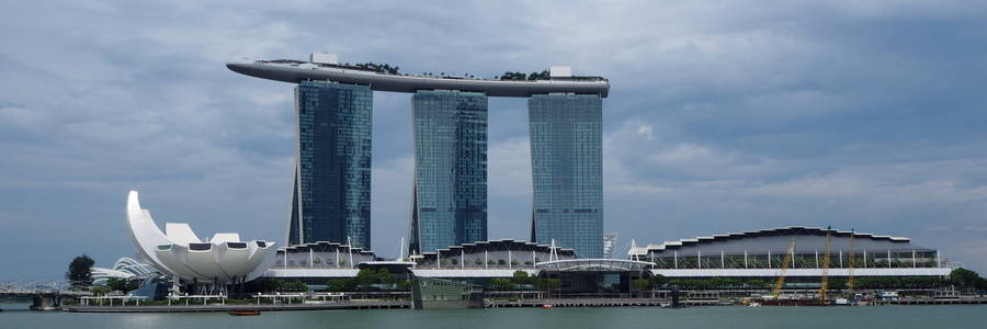 Het Marina Bay Sands hotel in Singapore