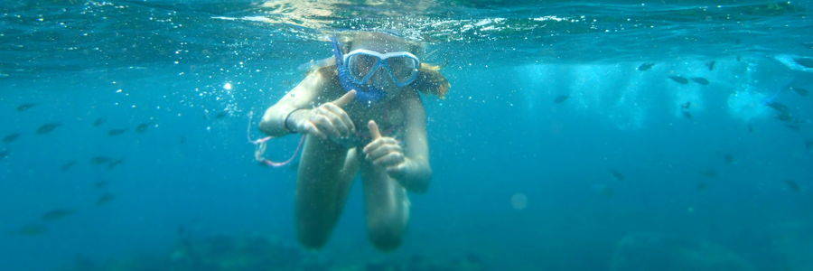 Onderwaterwereld bij Nusa Lembongan bij Bali