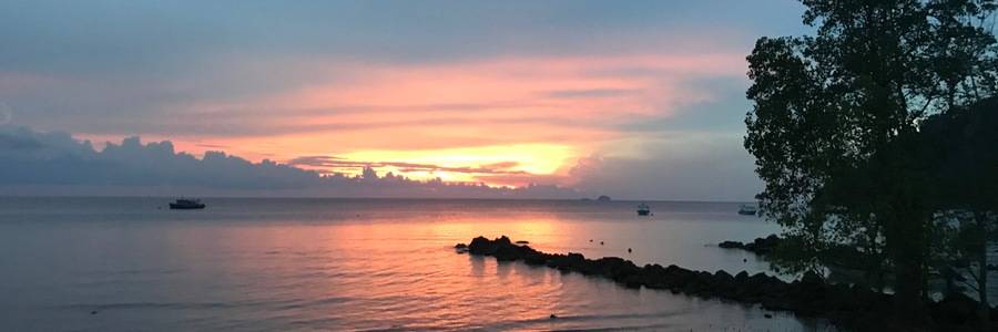 Zonsondergang bij Tioman