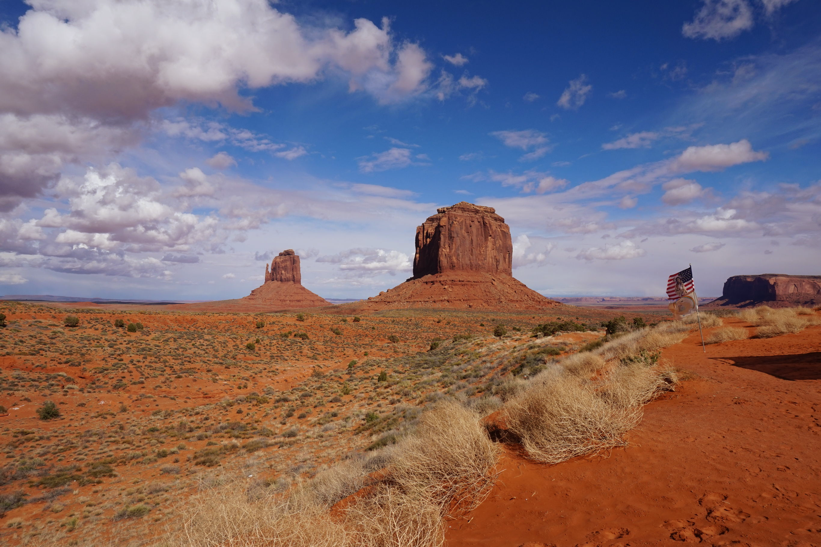 Bouwsteen VS Navajo's en rode rotsen